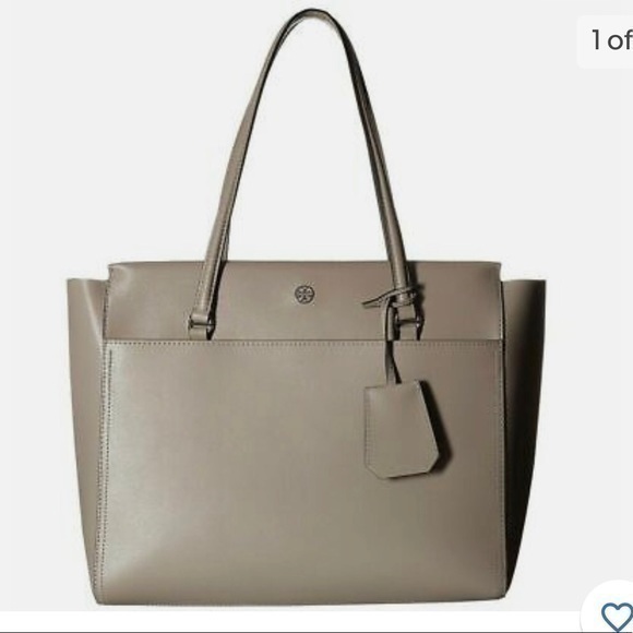Tory Burch Handbags - Tory Burch Parker tote dust storm cardamom authentic large work bag